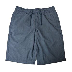 Hang Ten Men’s Elastic Waist Shorts – Navy Blue (Size S)